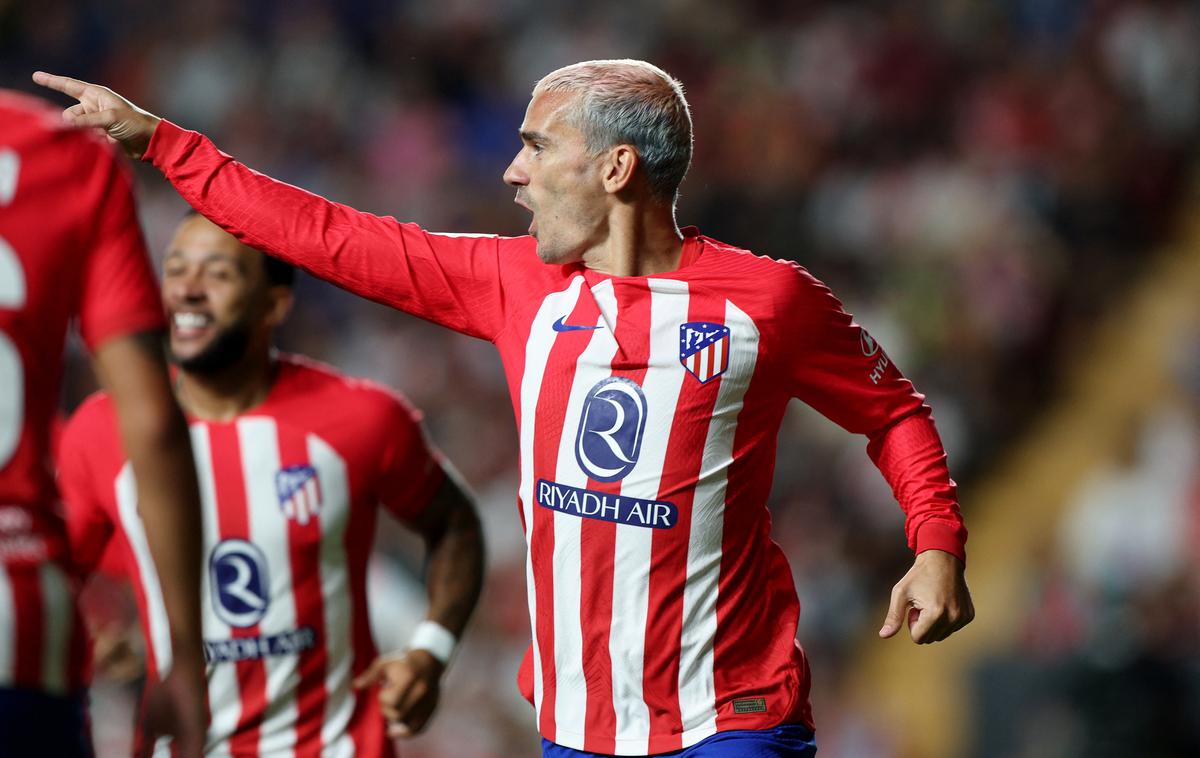 Atletico Madrid | Francoz Antoine Griezmann je za svoj strelski prvenec v tej sezoni na tekmi v Madridu potreboval le tri minute. | Foto Reuters