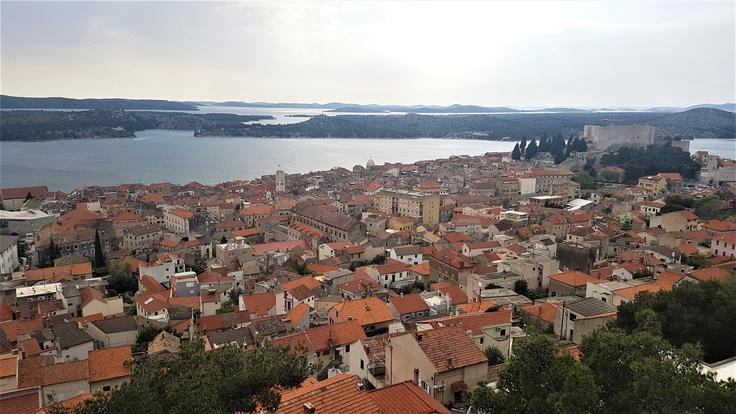 Pogled na Šibenik s trdnjave Barone | Foto: Gregor Pavšič
