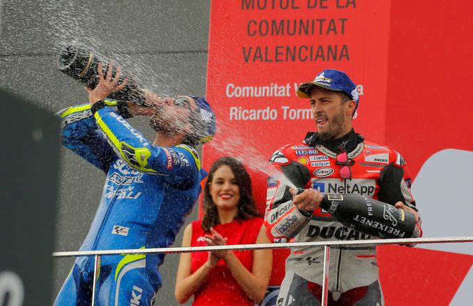 Andrea Dovizioso je dobil zadnjo preizkušnjo v tej sezoni. | Foto: Reuters