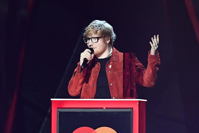 Eda Sheerana so tako kot na podelitvi grammyjev prezrli tudi na podelitvi britov. | Foto: Getty Images