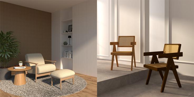 Fotelj korra Magali –40 %, jedilniški stol korra Rare –30 % | Foto: Fero-Term