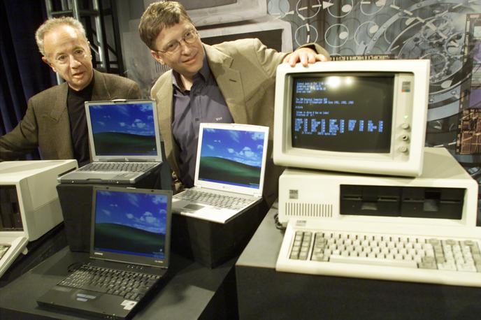 Bill Gates in računalnik IBM 5150 PC | Foto Reuters