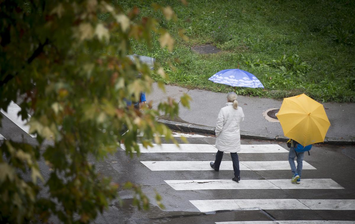 vreme, dež, dežnik | Čez dan bo delno jasno z občasno povečano oblačnostjo in večinoma suho. | Foto Ana Kovač