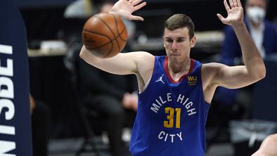 Denver po zaslugi Jokića boljši od LA Clippers, Čančar dosegel dve točki in dodal pet skokov