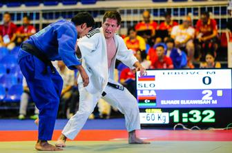 Edini slovenski judoist na prvem dnevu SP Trbovc obstal v prvem krogu