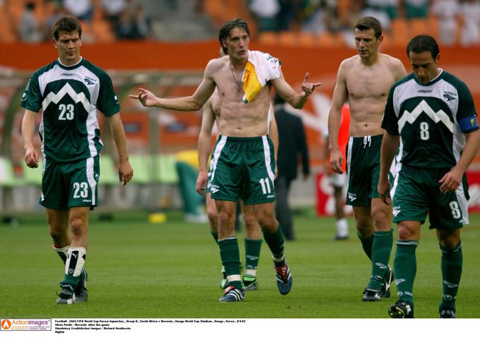 Slovenski nogometaši na SP 2002 v Aziji niso osvojili niti ene točke. | Foto: Reuters