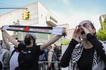 študentski protesti v New Yorku Palestina