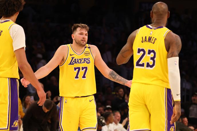 Los Angeles Lakers Luka Dončić | Luka Dončić je zgrešil prvih osem metov za tri točke na tekmi z Minnesoto. | Foto Reuters