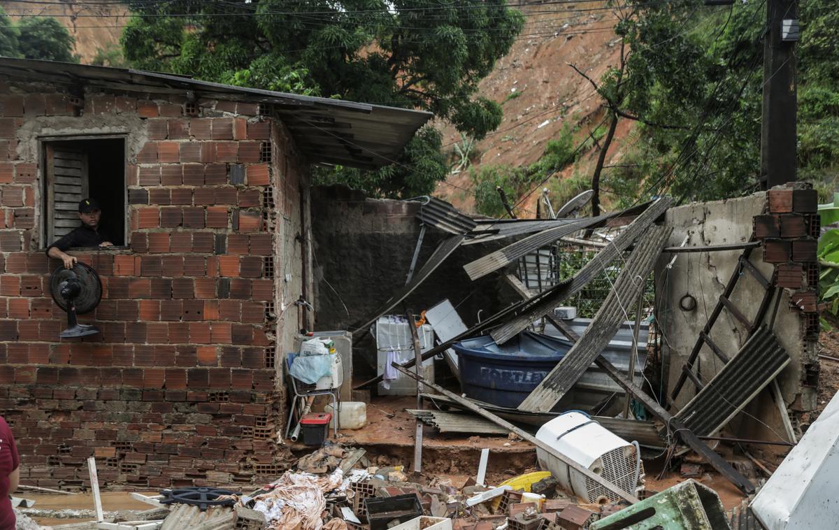neurje, poplave, zemeljski plaz, Brazilija | Foto Reuters