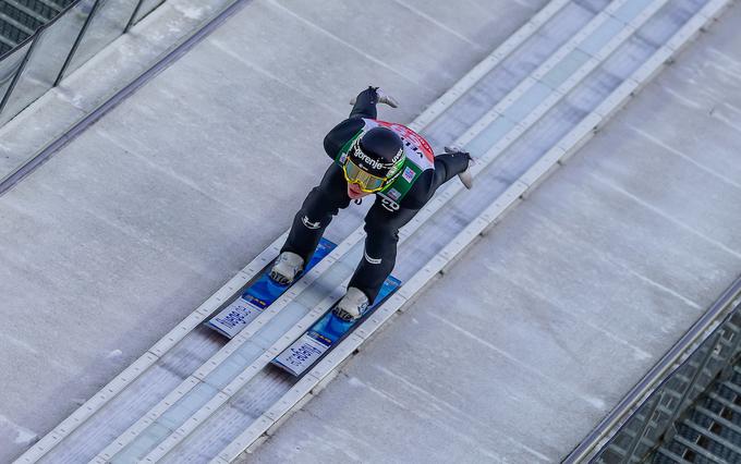 Timi Zajc je bil z 9. mestom najboljši slovenski skakalec. | Foto: Sportida