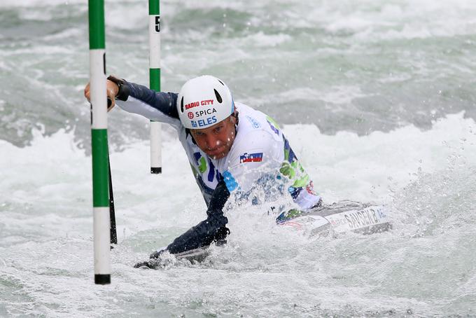 Benjamin Savšek se veseli domačih navijačev. | Foto: Nina Jelenc