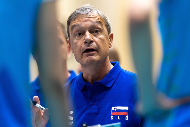 Italijan na slovenski klopi Marco Bonitta je z opravljenim delom zadovoljen. Njegove varovanke bodo prvo tekmo odigrale v petek proti Poljakinjam. | Foto: Matic Klanšek Velej/Sportida