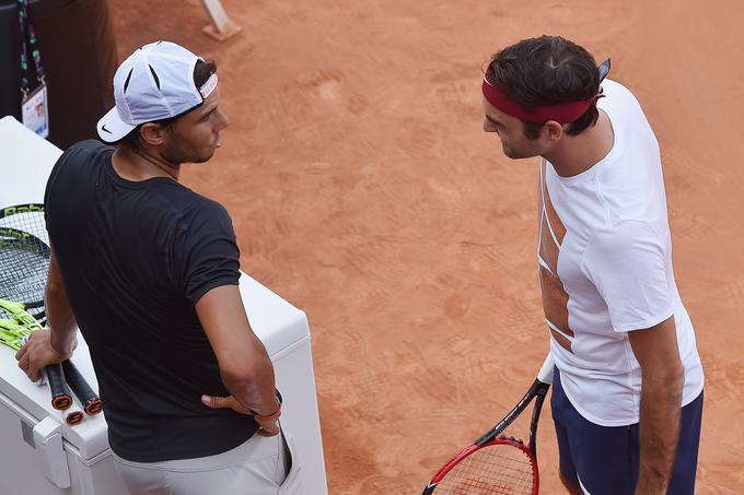 Rafael Nadal in Roger Federer sta zaradi poškodb sezono končala predčasno. | Foto: Guliverimage/Getty Images