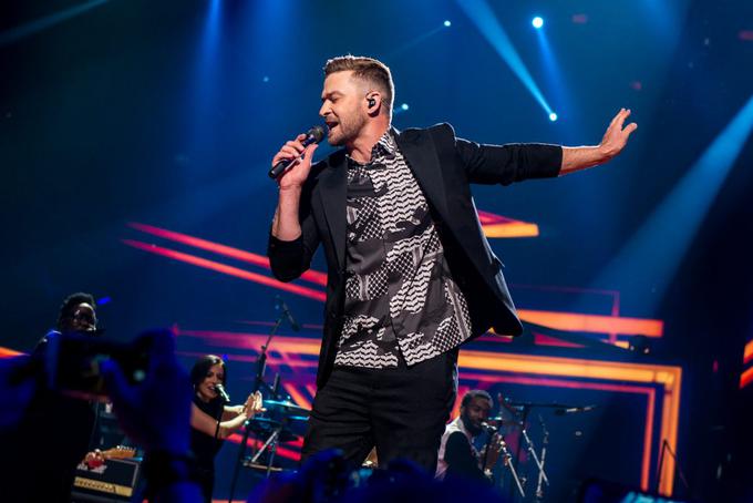 Timberlake je predstavil svojo novo skladbo Can't Stop The Feeling. | Foto: Anna Velikova (EBU)