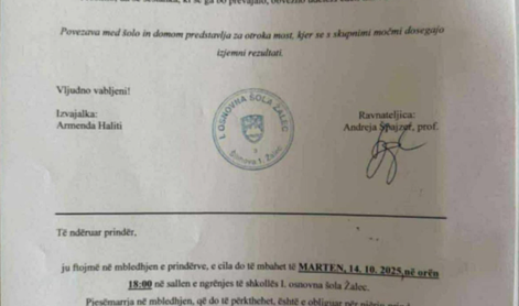 Staršem poslali vabilo na roditeljski sestanek v albanščini. Kaj pravi ministrstvo?