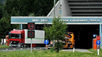 Nova podražitev: vožnja skozi predor Karavanke bo pol evra dražja