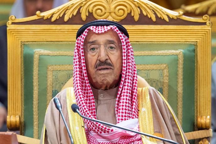 Sabah al Ahmad al Sabah kuvajt emir | V zadnjem letu so emirja večkrat sprejeli v bolnišnico, med drugim je šel julija v ZDA na zdravljenje po operaciji.  | Foto Reuters