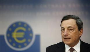 Draghi: ECB pripravljena na novo znižanje ključne obrestne mere