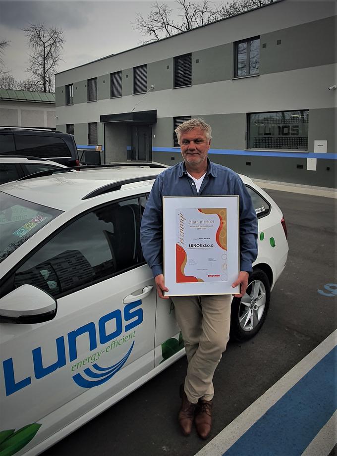 Milan Kuster, direktor podjetja Lunos, s priznanjem za najboljšega zaposlovalca | Foto: 