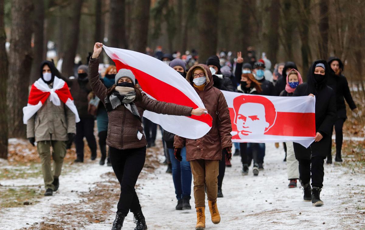 Prostesti Minsk, Belorusija | V Belorusiji se še vedno vrstijo protesti. | Foto Reuters