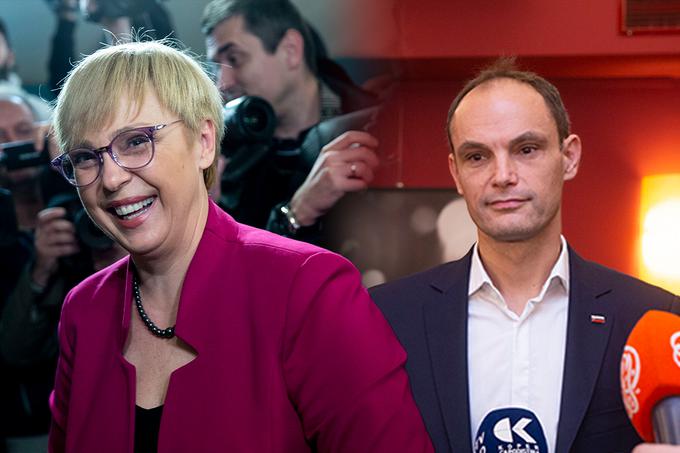 Zmagovalka zadnjih predsedniških volitev in njen glavni protikandidat sta še naprej najbolj priljubljena politika v Sloveniji. | Foto: Ana Kovač/Bojan Puhek