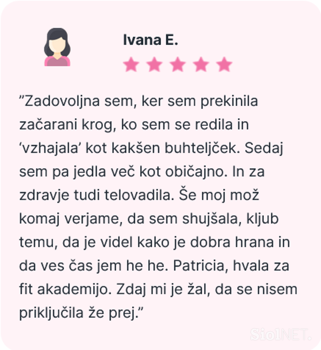 Fit Akademija, Patricia Pangeršič