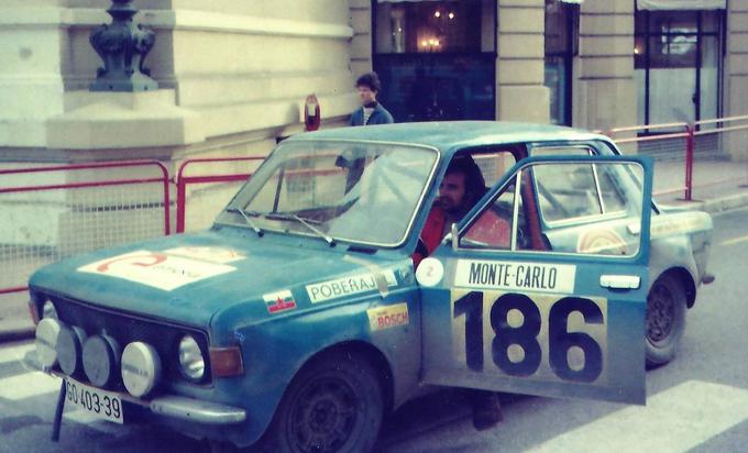 Leon Poberaj (fiat 128) je bil eden izmed voznikov, ki mu je zapiske na monaški ruleti bral Marko Kožar. | Foto: osebni arhiv Leon Poberaj