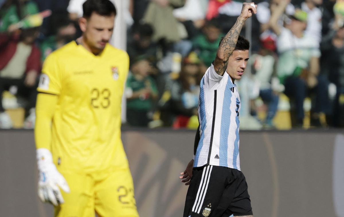 Enzo Fernandez | Argentino je v Boliviji popeljal v vodstvo Enzo Fernandez. | Foto Reuters