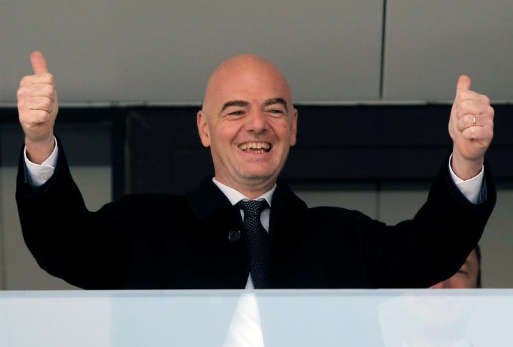 Po enajstih letih bomo spet dočakali obisk predsednika Fife. Slovence bo v petek pozdravil Gianni Infantino. | Foto: 