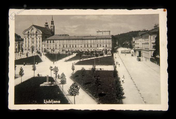 Park Zvezda med letoma 1940 in 1947. | Foto: www.kamra.si