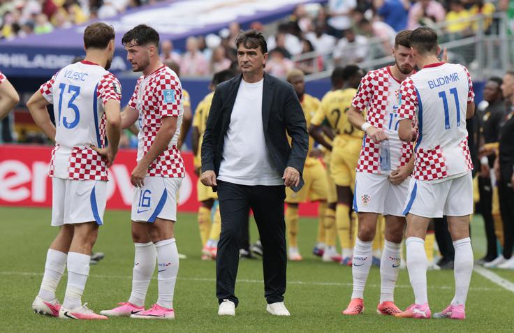 Hrvaška je ostala praznih rok na srečanju 1/16 finala v Torontu proti Portugalski (1:2). | Foto: Reuters