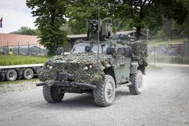 Slovenska vojska, predstavitev kontingenta pred odhodom na misijo na Baltik. Poček.