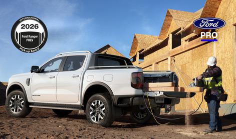 Novi Ford Ranger PHEV zdaj tudi kot priključni hibrid