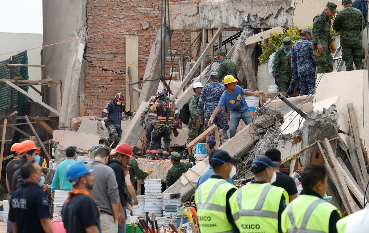Mehika, potres, ruševine | Foto Reuters