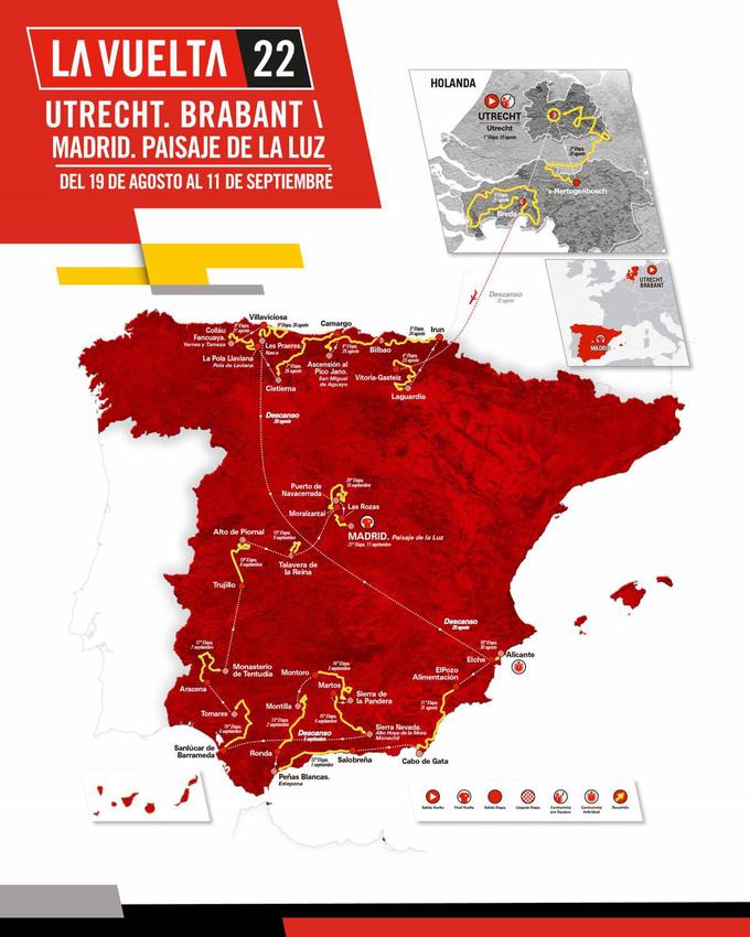 Vuelta 2022 - trasa | Foto: La Vuelta