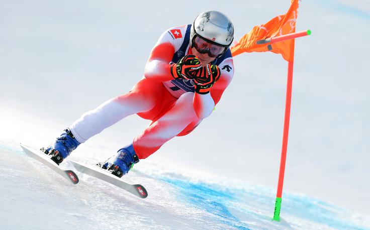 Marco Odermatt ostaja brez olimpijske kolajne v smuku. | Foto: Reuters