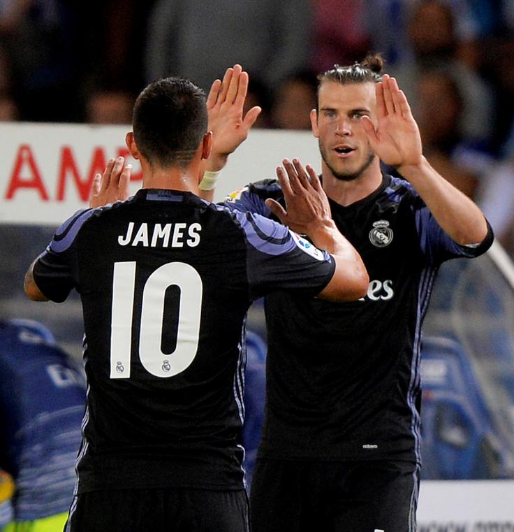 Gareth Bale, James Rodriguez Real se ne more znebiti Garetha Bala in Jamesa Rodrigueza. | Foto: Reuters