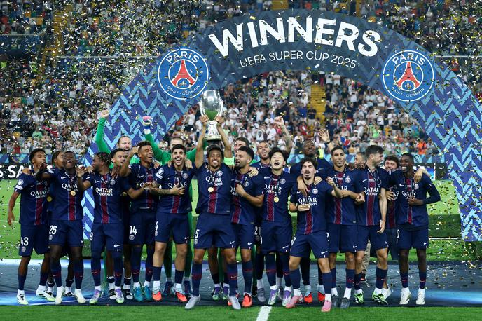 UEFA Supepokal - PSG | PSG je po drami in preobratu osvojil superpokal. | Foto Reuters