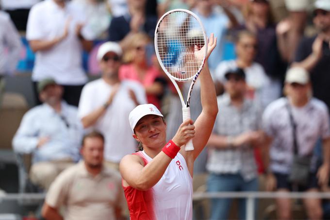 Iga Swiatek je postala prva poljska igralka, ki je osvojila olimpijsko medaljo v tenisu. | Foto: Reuters