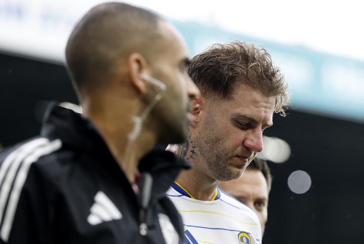 Branilec Leedsa Joe Rodon bo z igrišč odsoten najmanj osem tednov. | Foto: Reuters