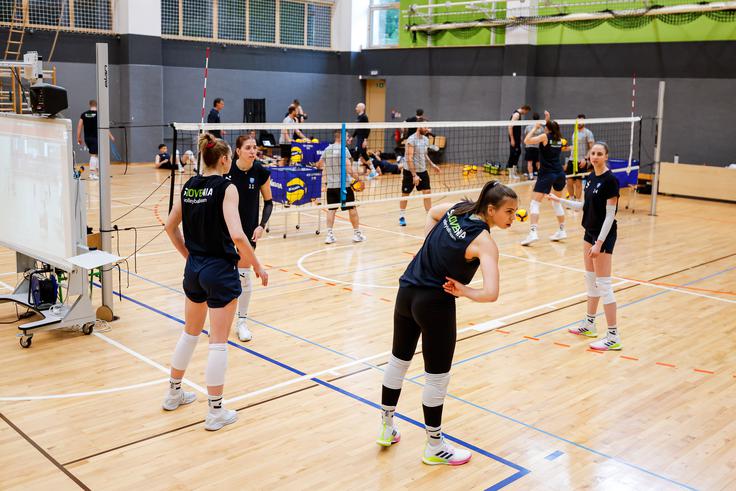 slovenska ženska odbojkarska reprezentanca | Foto: Aleš Fevžer