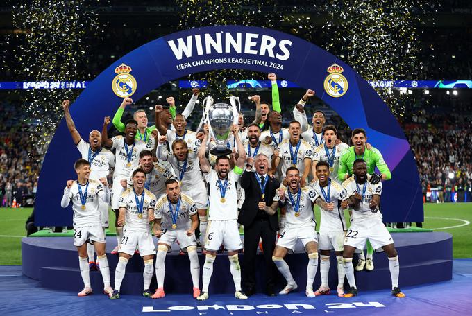 Real je prvič osvojil ligo prvakov brez poraza v evropski sezoni. Vknjižil je devet zmag in štiri remije. | Foto: Reuters