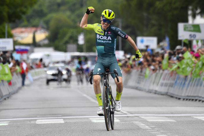 Giovanni Aleotti BORA - hansgrohe | Veliki zmagovalec današnjega dne je postal član BORE - hansgrohe Giovanni Aleotti. | Foto BORA - hansgrohe / Sprint Cycling