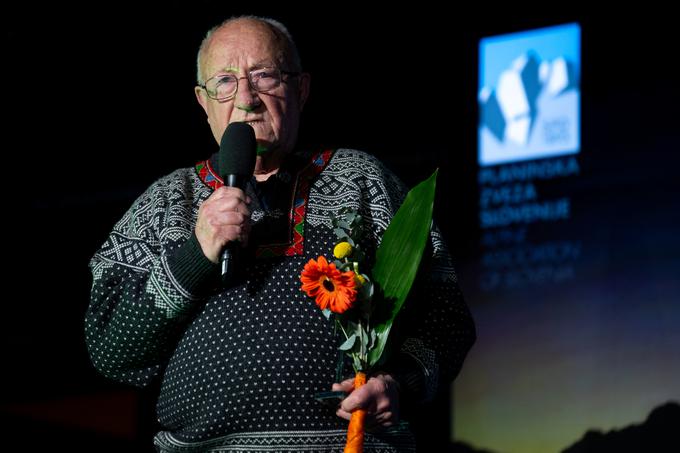 Lojze Golob, prejemnik priznanja Planinske zveze Slovenije za življenjsko delo v alpinizmu 2025.  | Foto: Martin Metelko