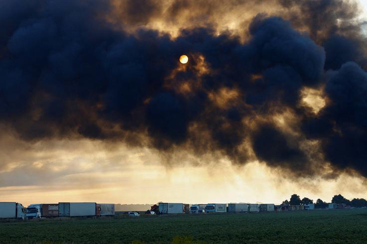 Ukrajinske zračne sile so sporočile, da so ponoči prestregle sedem ruskih balističnih raket in večino dronov. Sestrelili so tudi manevrirno protiladijsko raketo oniks. | Foto: Reuters