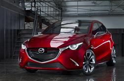 Mazda hazumi - napoved nove mazde 2 in 1,5-litrskega dizelskega motorja