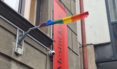Med festivalom LGBT filma znova uničena mavrična zastava na pročelju Kinodvora