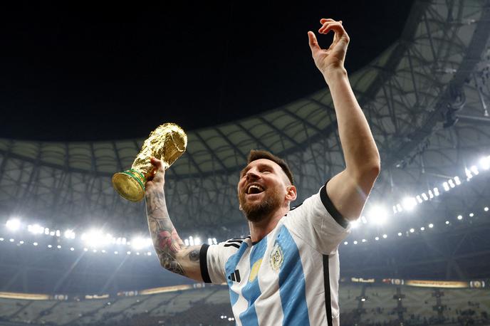 Lionel Messi | Med kandidati za najboljšega nogometaša leta po izboru Fife je tudi novopečeni svetovni prvak, najboljši igralec SP 2022 Lionel Messi. | Foto Reuters