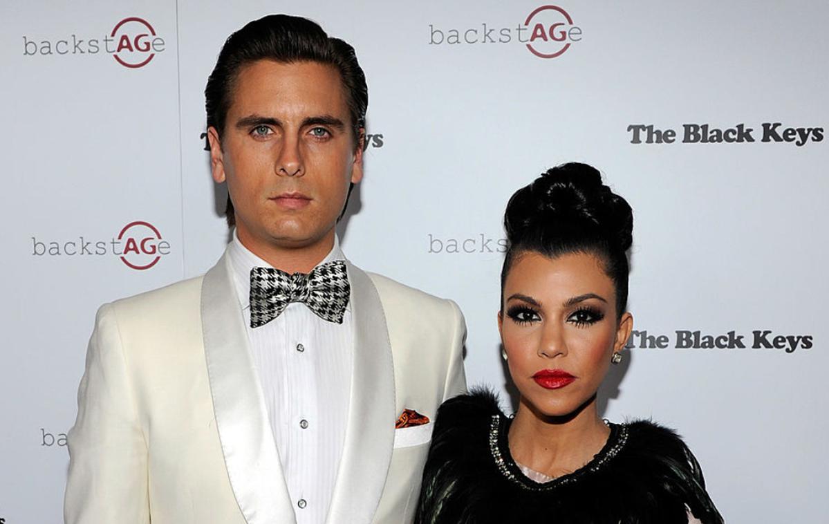 Scott Disick in Kourtney Kardashian | Scott in Kourtney imata skupaj tri otroke in tudi po razhodu ostajata v prijateljskih odnosih. | Foto Getty Images
