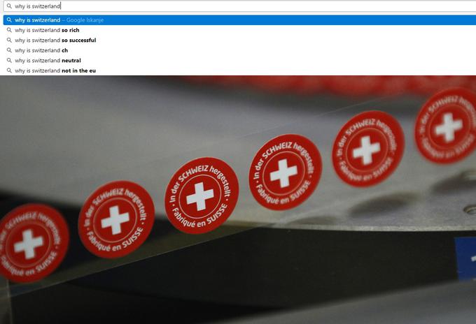 Zakaj je Švica ... tako bogata? ... tako uspešna? ... ch (.ch je spletna domena Švice, CH pa uradna okrajšava) ... nevtralna? ... nečlanica Evropske unije? | Foto: 